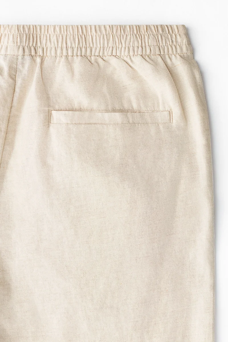 H&M  Regular Fit Linen-blend trousers for Men | Best Price UAE