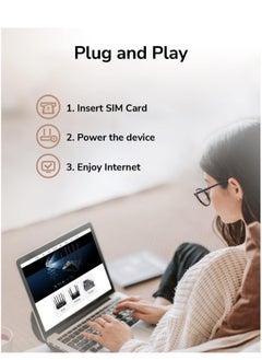 cudy Cudy N300 WiFi Unlocked 4G LTE Router with SIM Card Slot, 300Mbps WiFi, LTE Cat4, EC25-AFX Qualcomm Chipset, 5dBi High Gain Antennas, FDD, DDNS, VPN, Cloudflare, Plug and Play  - Image 3
