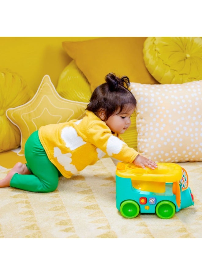 Bright Starts - Pop & Roll Safari Bus Ball Play Toy, Lights & Sounds, Multiple Play Options, Ages 6 months + - Image 5