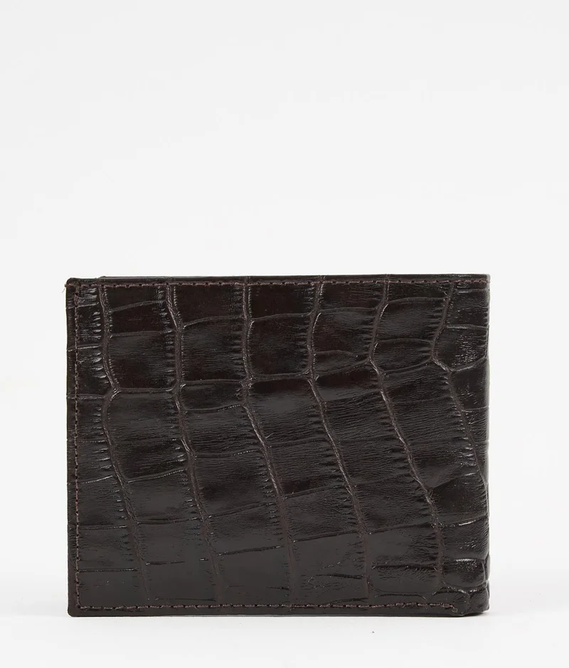 الكسندر جاردي Men's Texture Detail Leather Wallet (E24-CZDN-10)