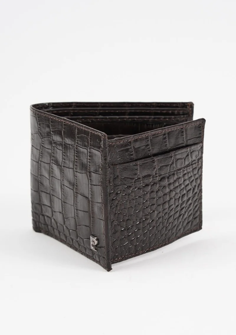 الكسندر جاردي Men's Texture Detail Leather Wallet (E24-CZDN-10)