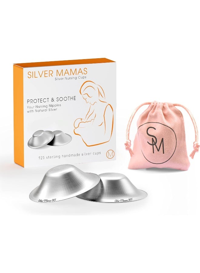 Silver Mamas Nursing Cups for Nursing, Silver Nipple Covers Breastfeeding, Silver Nursing Shields, Healing Cups - Image 2