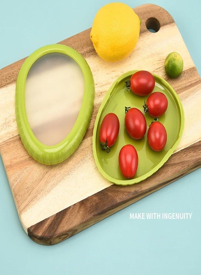 AISBUGUR Reusable Silicone Food Saver Pod Set for Onion Tomato Avocado Lemon Keep Cut Fruits Vegetables Fresh Stretchable Airtight Cover Eco Friendly Food Storage Cap Dishwasher Safe Fridge Multi Accessory - Image 2