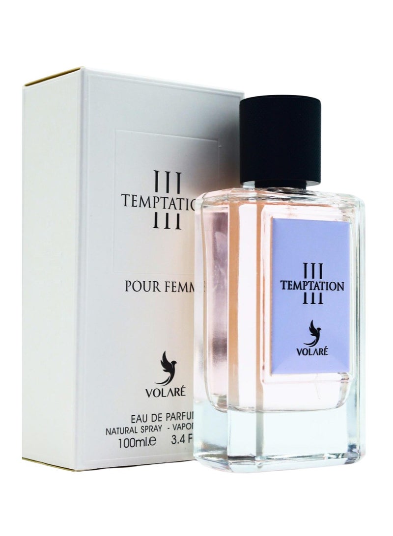 VOLARE Temptation III Eau de Parfum Volaré For women ( Inspired by Dolce & Gabbana 3 L'Imperatrice ) - 100 ml  - Image 1