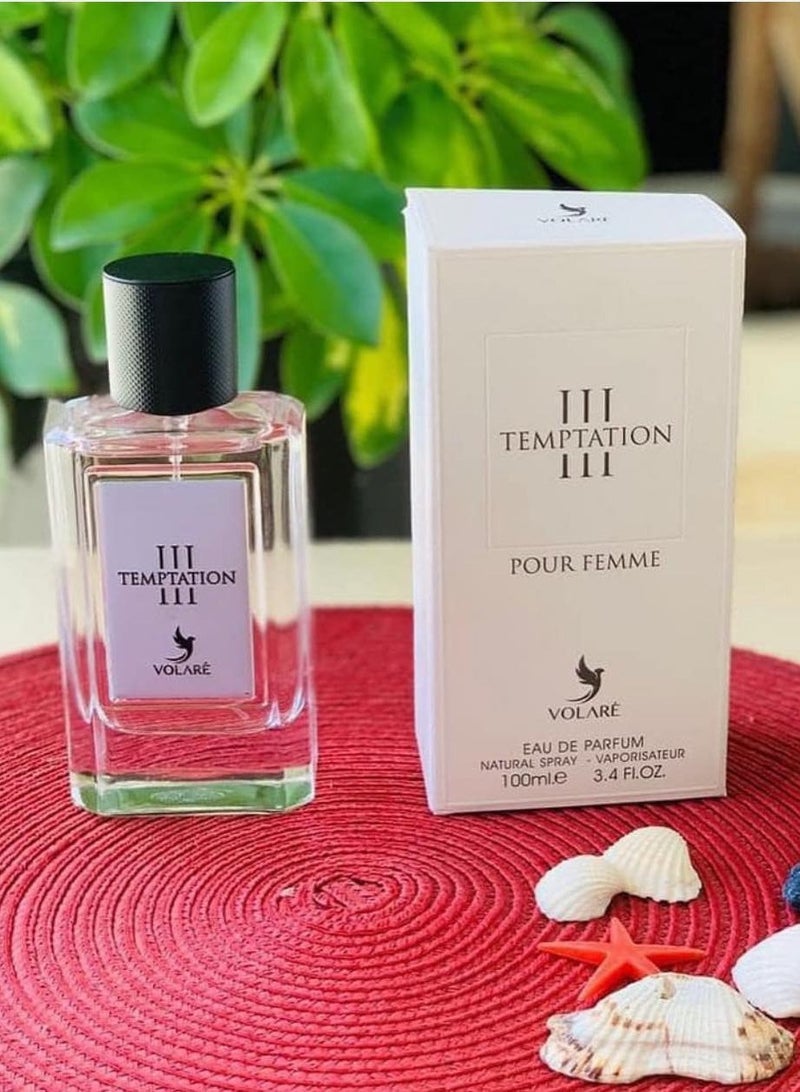 VOLARE Temptation III Eau de Parfum Volaré For women ( Inspired by Dolce & Gabbana 3 L'Imperatrice ) - 100 ml  - Image 3