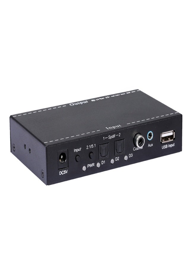 NK-A6L 5.1 Audio Gear Digital Sound Audio Converter 3.5mm Audio Output Replacement for Dolby Digital AC-3 DTS UK Plug - Image 4