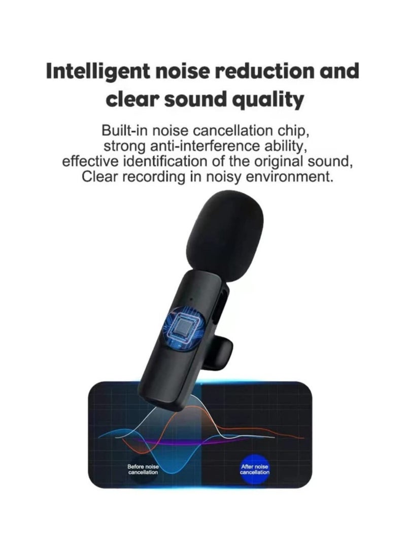 ELTRAZONE 2 in 1 iphone or type-c Wireless Lavalier Microphone For IPhone, Plug Play, Portable Audio Video Recording Mic for Youtube, Live Stream, Vlog, Interview, Laptops PC  - Image 3