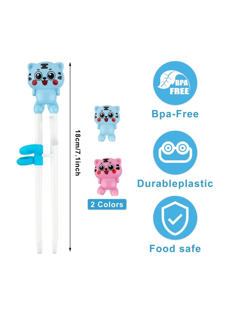 Generic - 2 Pairs Training Chopsticks for Beginners, Learning Chopsticks Helper Cute Animal Training Chopsticks Practice Chopstick Trainer - Image 1