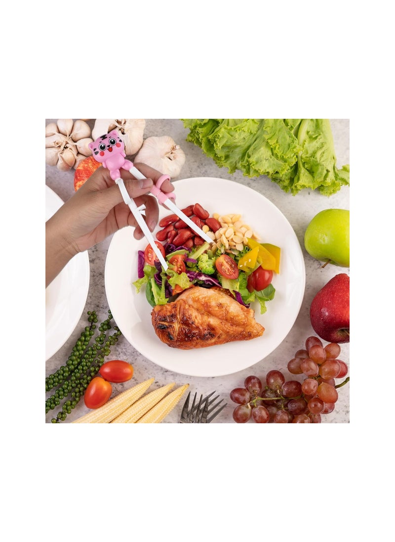 Generic - 2 Pairs Training Chopsticks for Beginners, Learning Chopsticks Helper Cute Animal Training Chopsticks Practice Chopstick Trainer - Image 1