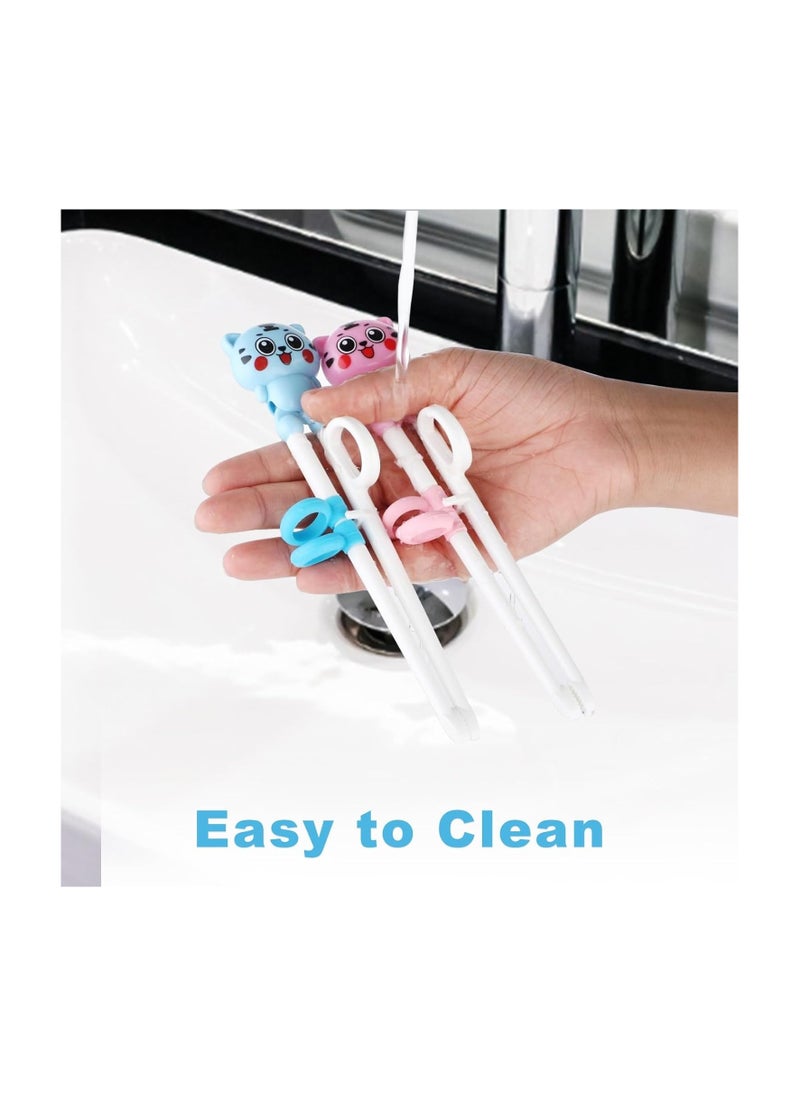 Generic - 2 Pairs Training Chopsticks for Beginners, Learning Chopsticks Helper Cute Animal Training Chopsticks Practice Chopstick Trainer - Image 1