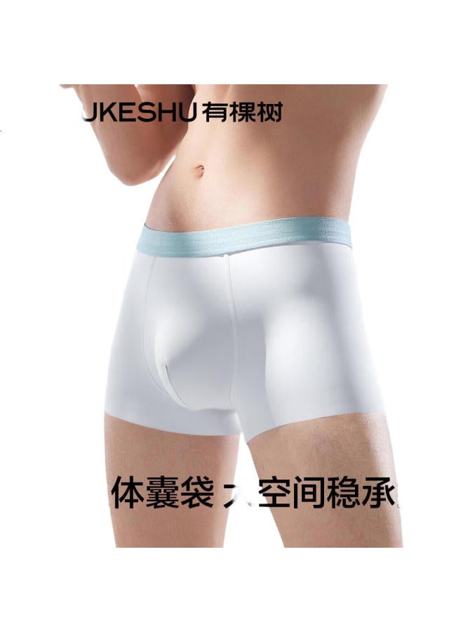 YOUKESHU Men'S Ice Silk Underwear Men'S 10A Antibacterial Thin Mint Crotch Breathable Moisture Wicking Quick Dry Youth Square Angle Shorts Pants - Image 2