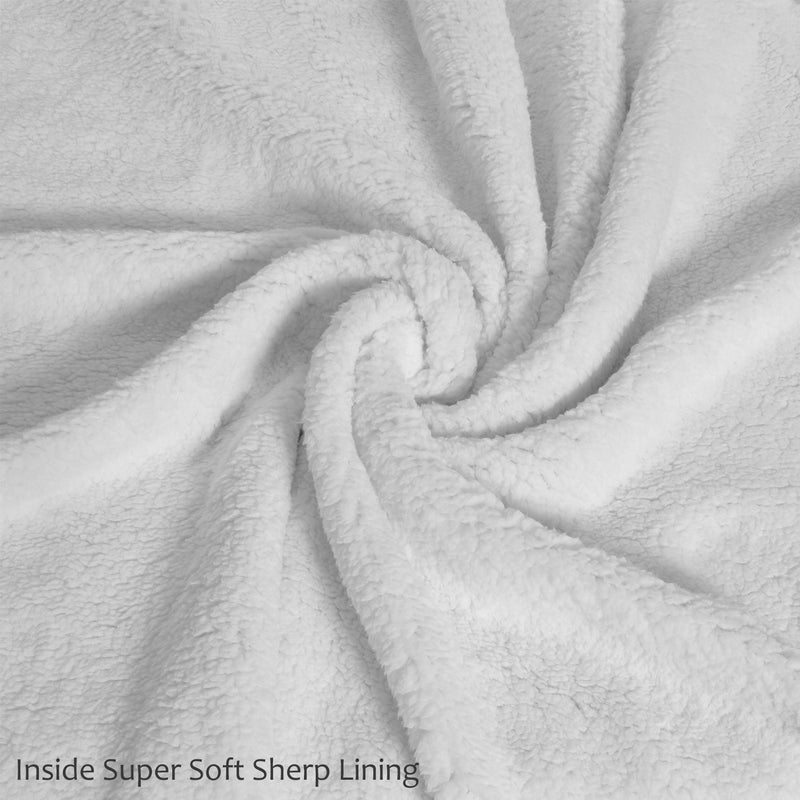Catalonia Sherpa Wearable Blanket with Sleeves Arms  Comfy Sleeved TV Wrap Blanket  Large Snuggly Throw for Women and Men  Gift for Her - Image 5