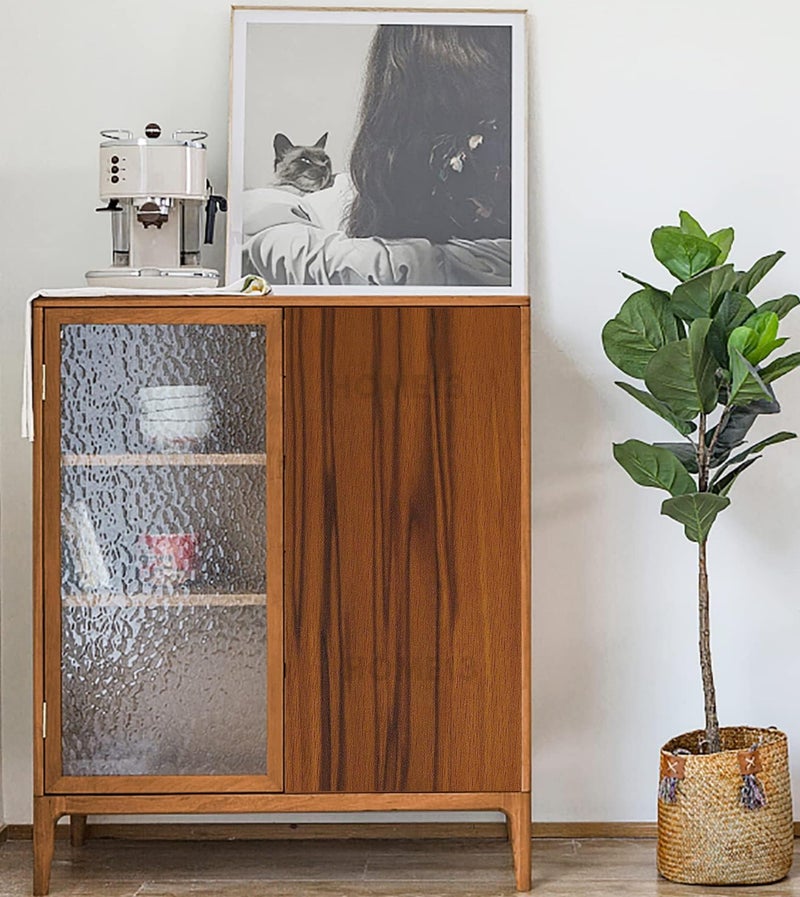 HOME13™ Wooden Wallpaper Peel and Stick Self Adheisve Removable Wood Grain Contact Paper Vinyl Decorative Wallpaper for Kitchen Desk Cabinets Shelf Drawers Liner (24 x 72 Inch, Brown Black Wooden) - Image 5