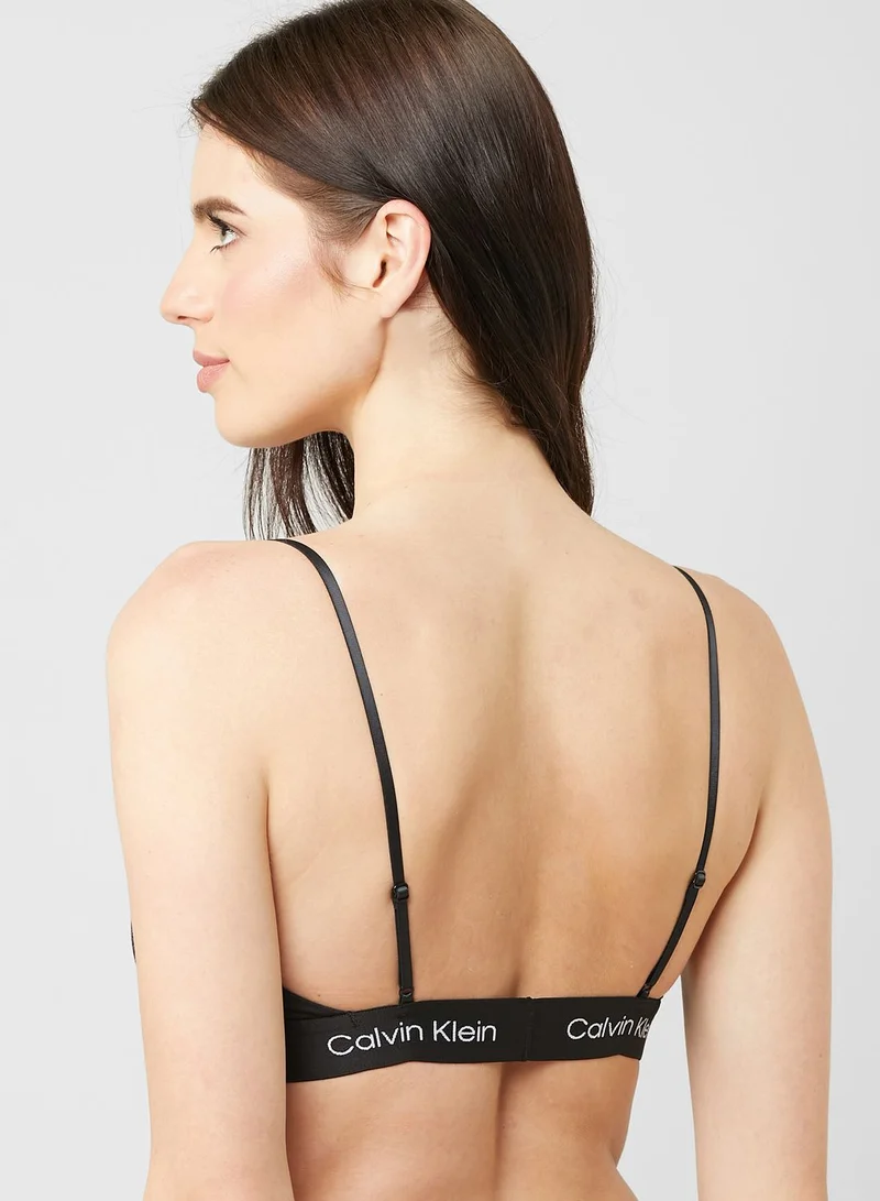 CALVIN KLEIN Logo Band Bikini Top
