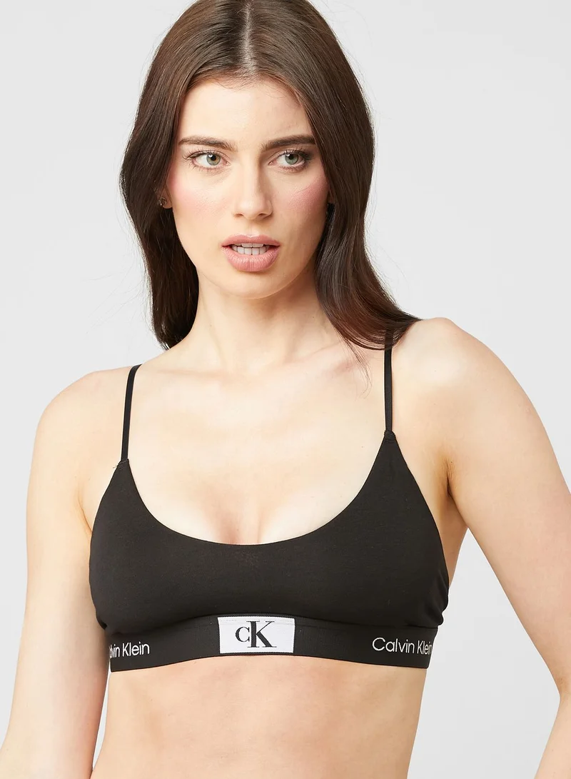 CALVIN KLEIN Logo Band Bikini Top