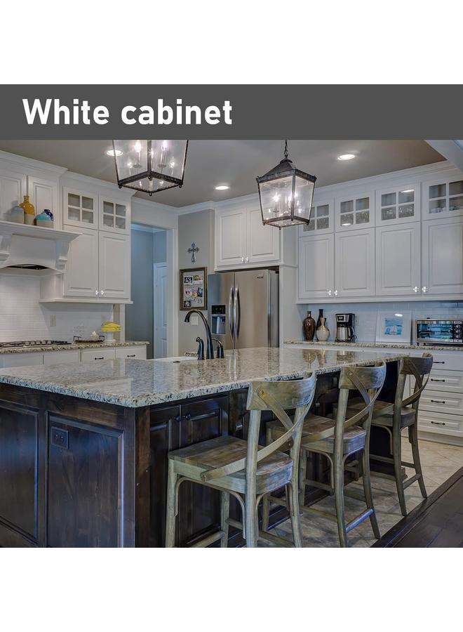 KOWVOWZ 20 PCS Round Drawer Knobs, Cabinet Hardware with 20 Screws, Stainless Furniture Pull Handle for Furniture Drawer Wardrobes Bathroom - Image 4