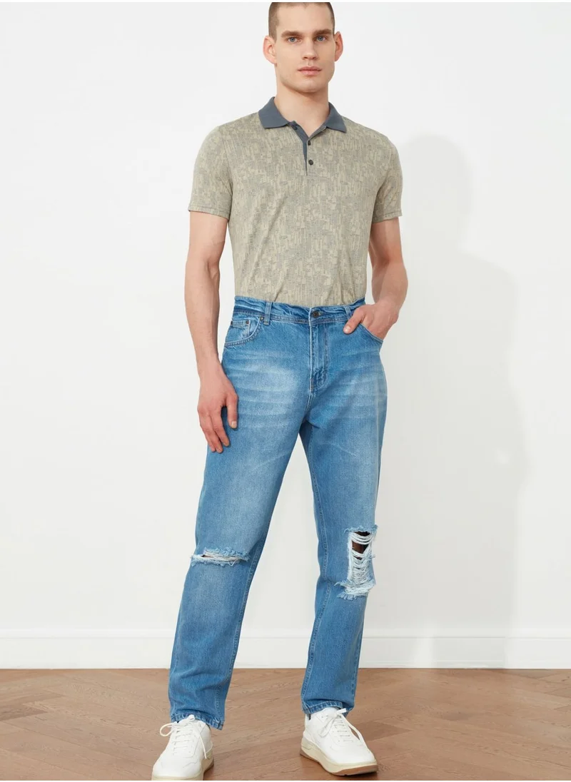 trendyol Distressed Relaxed Fit Jeans