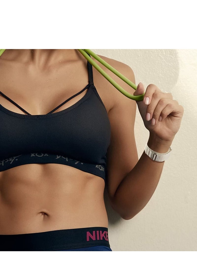 Apple Watch Ultra Straps,Women Men,Two Textile Layers Woven Loop Titanium G-Hook Sport Band for Iwatch Series 8/7/6/5/4/3/2/1/SE,Starlight,44/45/49mm - Image 2