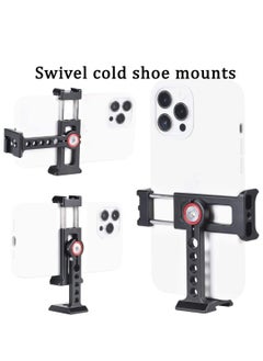 Y&D Cinema Phone Holder Tripod Mount 2 Cold Shoe SlotArca/RRS Dovetail and 1/4'' Screw Mount Adapterfor iPhone 6 7 8 9 X 11 12 13 Pro  - Image 2