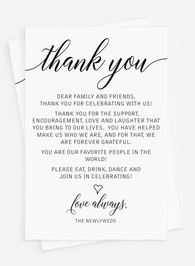 All-Ewired-Up Wedding Thank You Cards, 50 Pieces, 4x6 Inch, Multicolor - Image 1