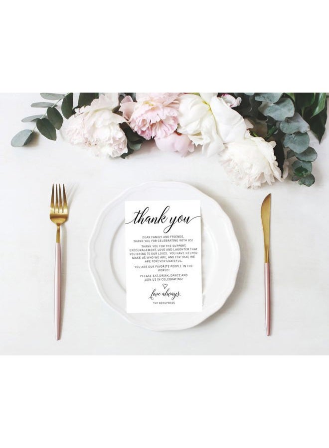 All-Ewired-Up Wedding Thank You Cards, 50 Pieces, 4x6 Inch, Multicolor - Image 3