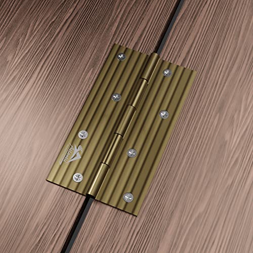 Atlantic Door Butt Hinges 5 Inch x 12 Gauge/2.5 MM Thickness, Premium Stainless Steel Welded Head, Antique Finish, Pack of 12 Pcs - Image 5