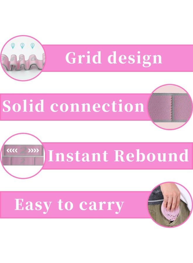 Cuken Stretch Strap, Kids Stretch Band, Resistance Bands for Gymnastics Training, Yoga, latin Exercise Trainer (Pink) - Image 4