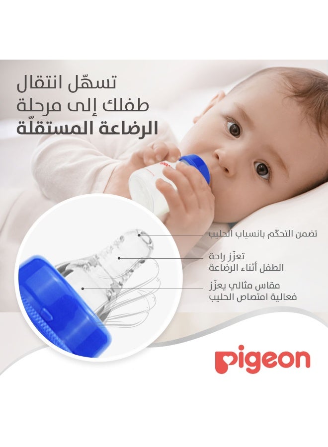 pigeon Plastic Bottle Slim Neck Clear Cover, multicolor, BPA Free, 50 ml - Image 3