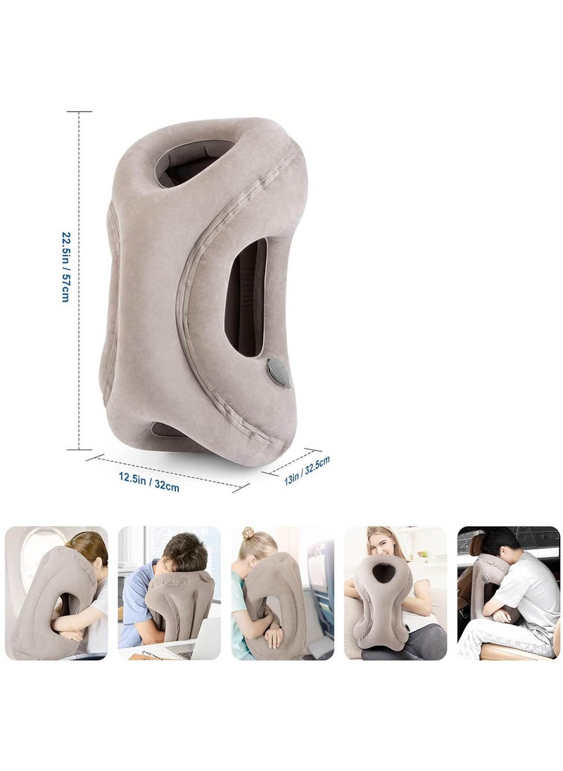 Earldom - Earldom S17 Lightweight Inflatable Portable Travel Pillow for Neck and Head Support - Image 1