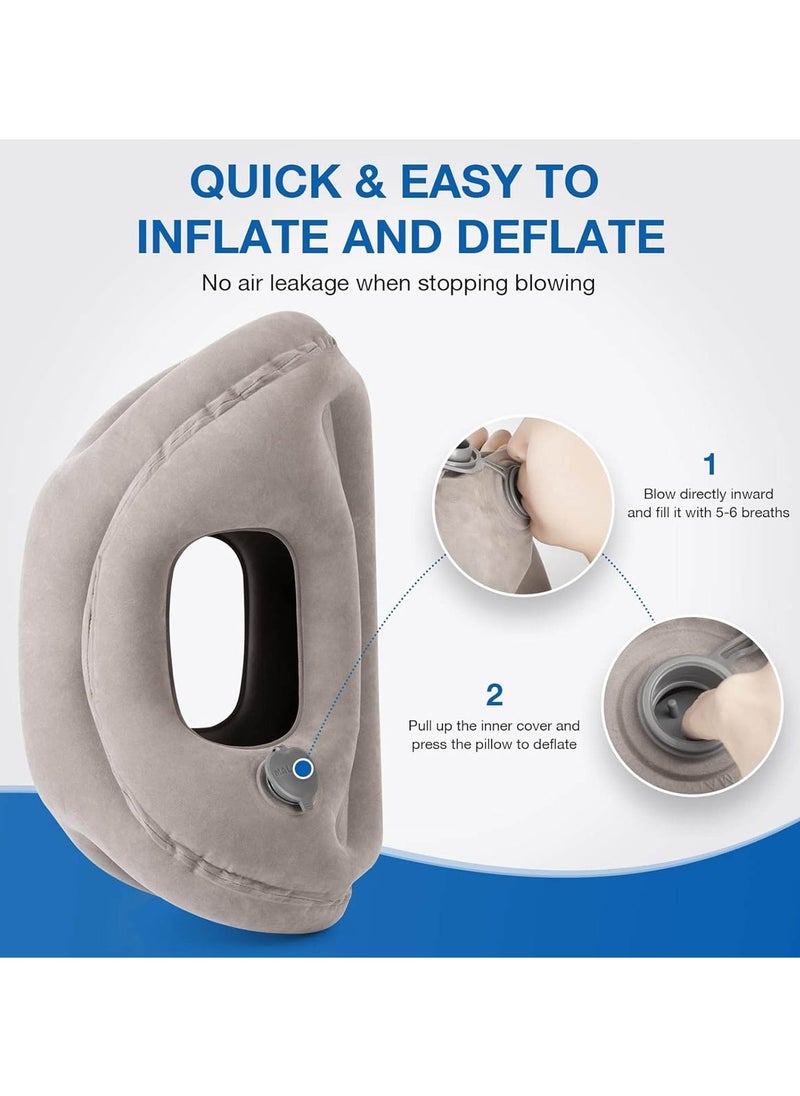 Earldom - Earldom S17 Lightweight Inflatable Portable Travel Pillow for Neck and Head Support - Image 1