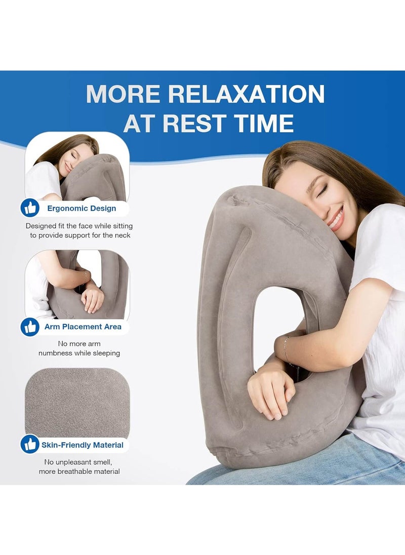 Earldom - Earldom S17 Lightweight Inflatable Portable Travel Pillow for Neck and Head Support - Image 1