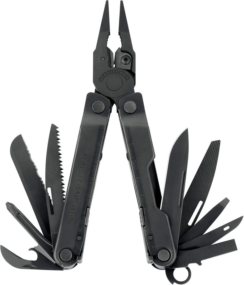 LEATHERMAN أداة متعددة الاستخدامات ريبار مع قواطع أسلاك قابلة للاستبدال ومنشار، أسود - Image 1