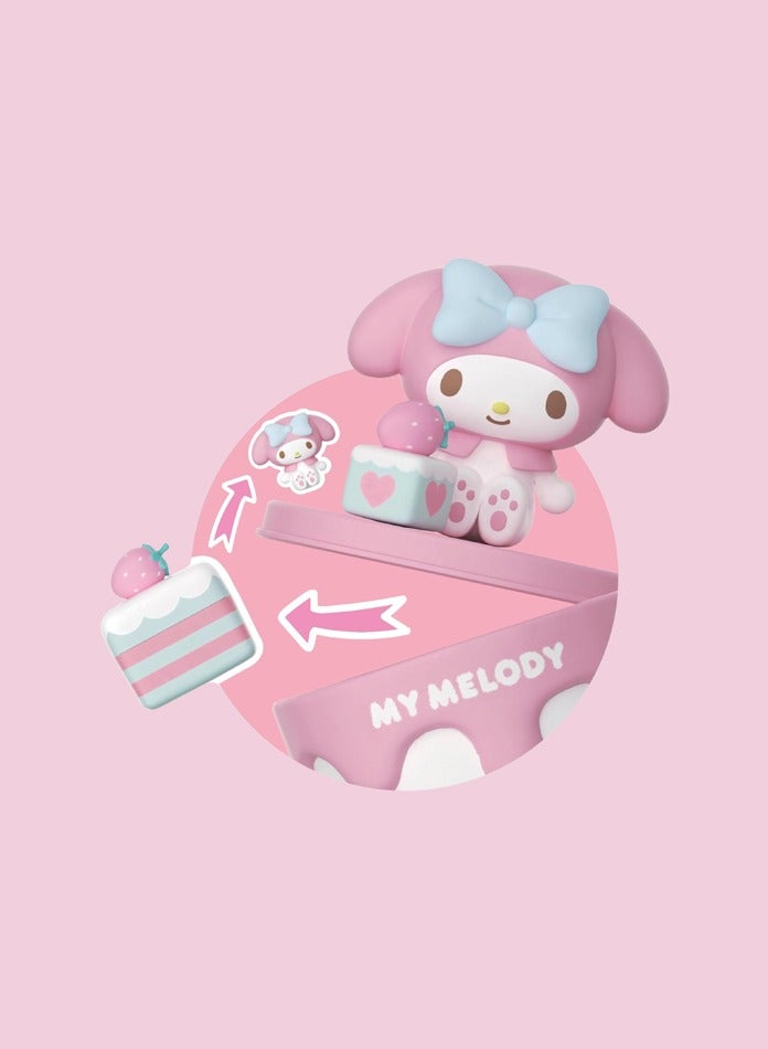 MODI My Melody Collectible Figurine – Cute Pink Cupcake-Themed Toy, Small Desk Decor, Anime Character Mini Figure, Kawaii Gift for My Melody Fans, Decorative Storage Box, 9cm  - Image 5