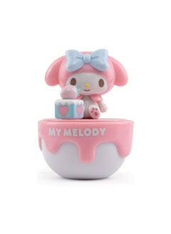MODI Sanrio My Melody Collectible Figurine – Cute Pink Cupcake-Themed Toy, Small Desk Decor, Anime Character Mini Figure, Kawaii Gift for My Melody Fans, Decorative Storage Box, 9cm  - Image 1