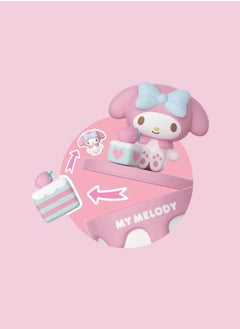 MODI Sanrio My Melody Collectible Figurine – Cute Pink Cupcake-Themed Toy, Small Desk Decor, Anime Character Mini Figure, Kawaii Gift for My Melody Fans, Decorative Storage Box, 9cm  - Image 4