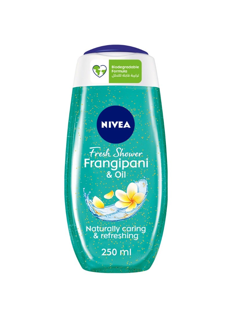 Nivea Pearls Frangipani Scent And Oil Shower Gel Caring Oil 250ml - Image 1