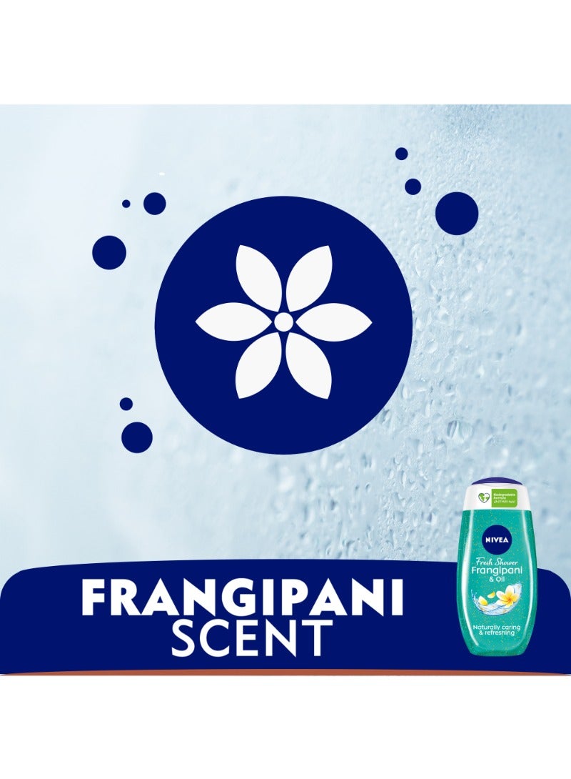Nivea Pearls Frangipani Scent And Oil Shower Gel Caring Oil 250ml - Image 3