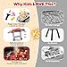 CUTE STONE Kids BBQ Grill Toys Color Changing Play Food Sizzling Sound  Light Effects Cool Mist Spray Pretend Cooking with Frying  Grilling 2Tier BBQ on Wheels  Kitchen Toy Gift Ideas - Image 4