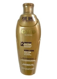 Pure White Cosmetics Gold Maxi tone Whitening Lotion Lightening & Rejuvenating 400ml  - Image 2