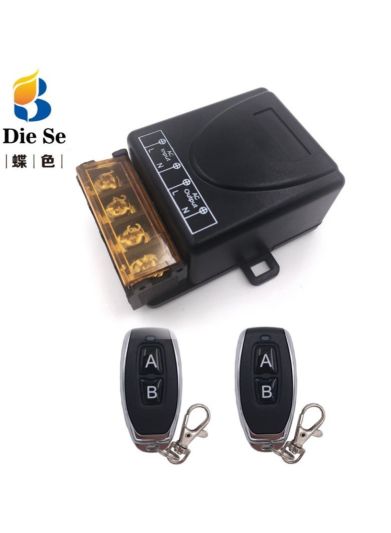 433MHz water pumps/ lights Universal High power Remote Control Switch AC 110V 220V 30A 1CH RF Relay Receiver and Transmitter - Image 1