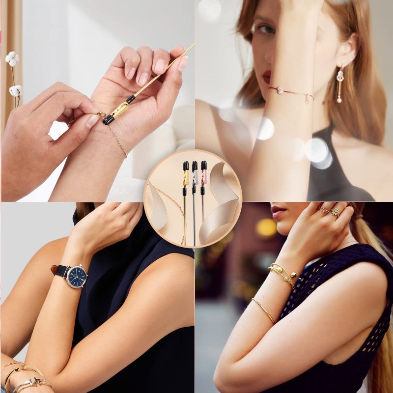 Zousen 3 Pieces Bracelet Tool Buddy Jewelry Helper - Fastening and Hooking Equipment for Necklace, Watch Band & Jewelry Clasps, Zippers and Closures - Image 5