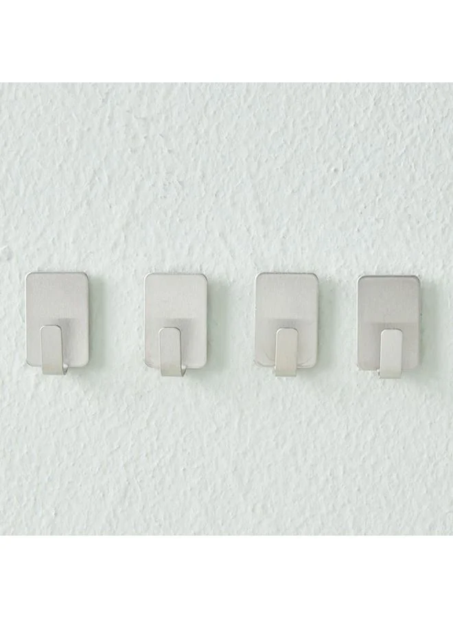 Home Box 3M 4-Piece Metal Hooks 1.9x3 cm