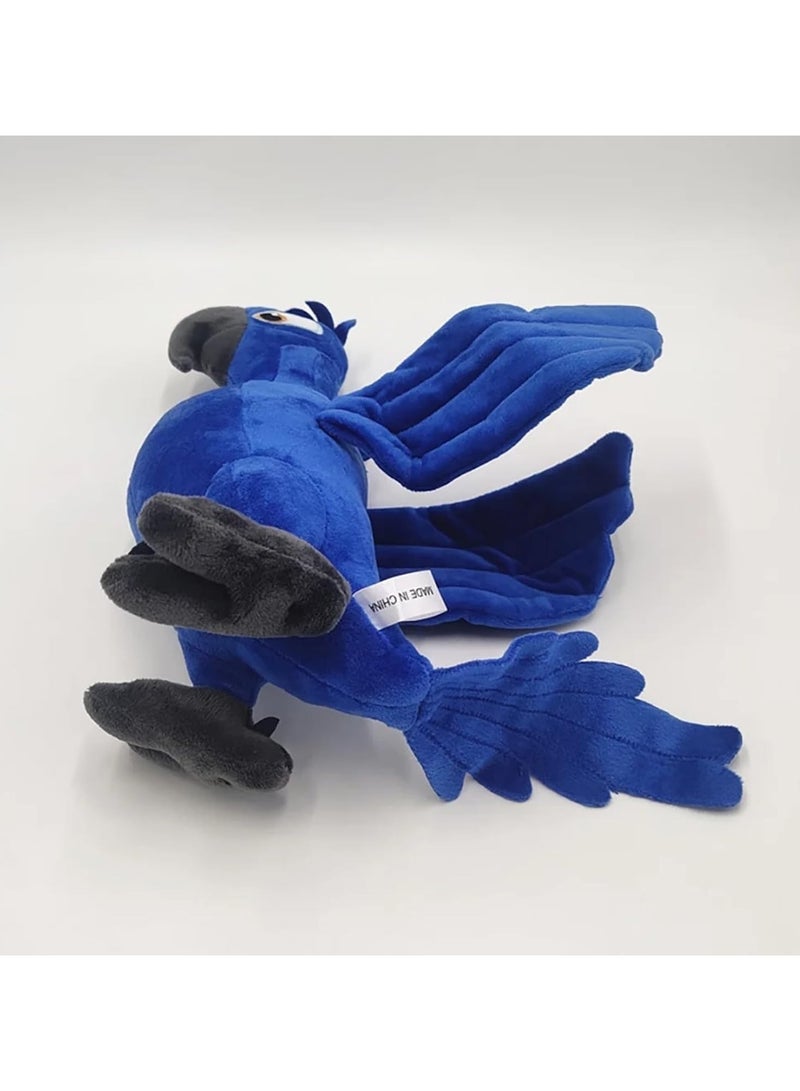 general 11.8-inch Rio Sapphire Plush, a soft cartoon-style blue macaw stuffed pillow, perfect for anime fans' home decor. - Image 4