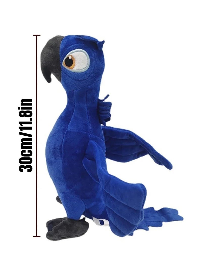general 11.8-inch Rio Sapphire Plush, a soft cartoon-style blue macaw stuffed pillow, perfect for anime fans' home decor. - Image 5