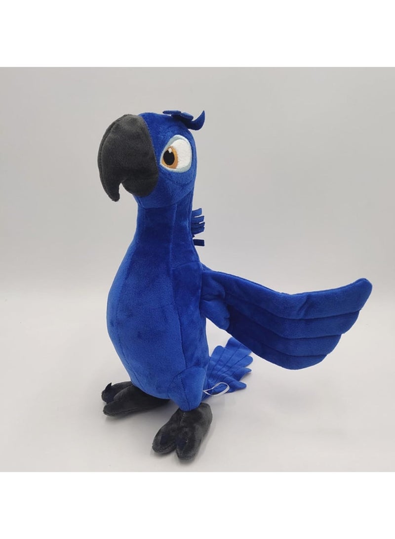 general 11.8-inch Rio Sapphire Plush, a soft cartoon-style blue macaw stuffed pillow, perfect for anime fans' home decor. - Image 2