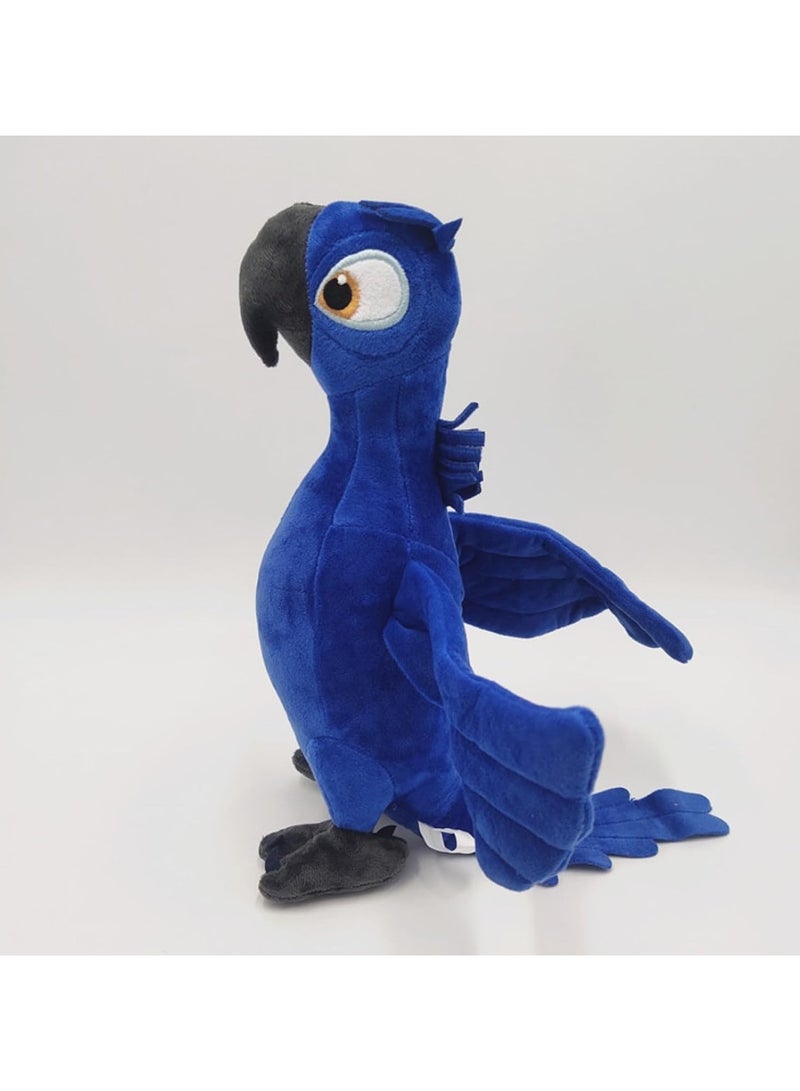 general 11.8-inch Rio Sapphire Plush, a soft cartoon-style blue macaw stuffed pillow, perfect for anime fans' home decor. - Image 3