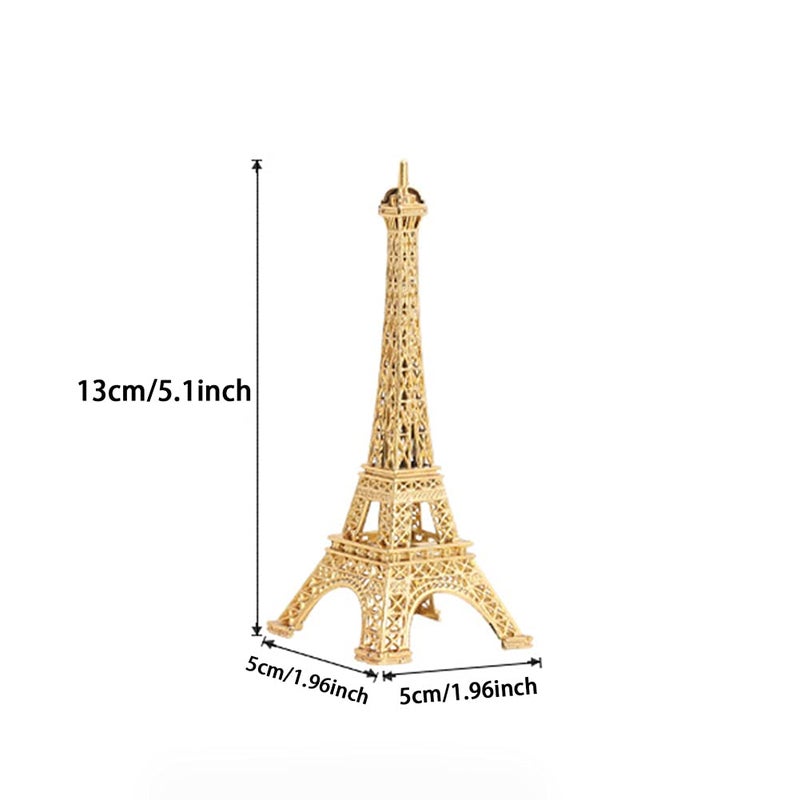 EMVANV Eiffel Tower Model,Paris Eiffel Tower Craft Architecture Model Desktop Home Decoration Art Present for Cake Topper Presents Party and Home Decoration(size:13cm/5.1inch), As Picture Show - Image 2