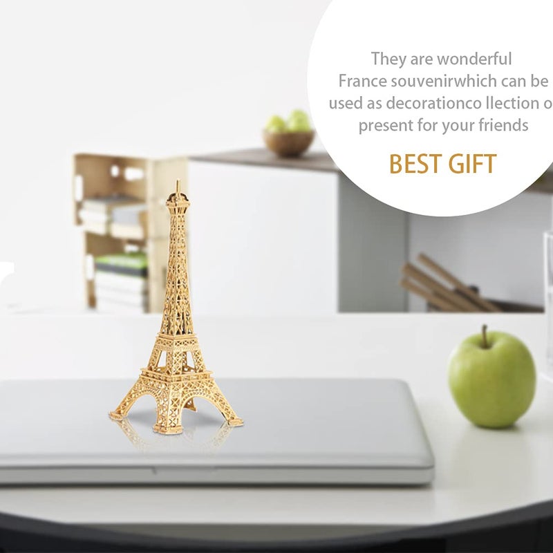 EMVANV Eiffel Tower Model,Paris Eiffel Tower Craft Architecture Model Desktop Home Decoration Art Present for Cake Topper Presents Party and Home Decoration(size:13cm/5.1inch), As Picture Show - Image 4