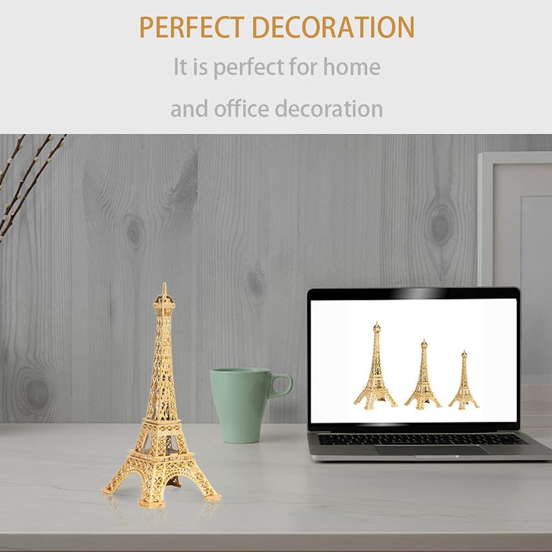 EMVANV Eiffel Tower Model,Paris Eiffel Tower Craft Architecture Model Desktop Home Decoration Art Present for Cake Topper Presents Party and Home Decoration(size:13cm/5.1inch), As Picture Show - Image 5