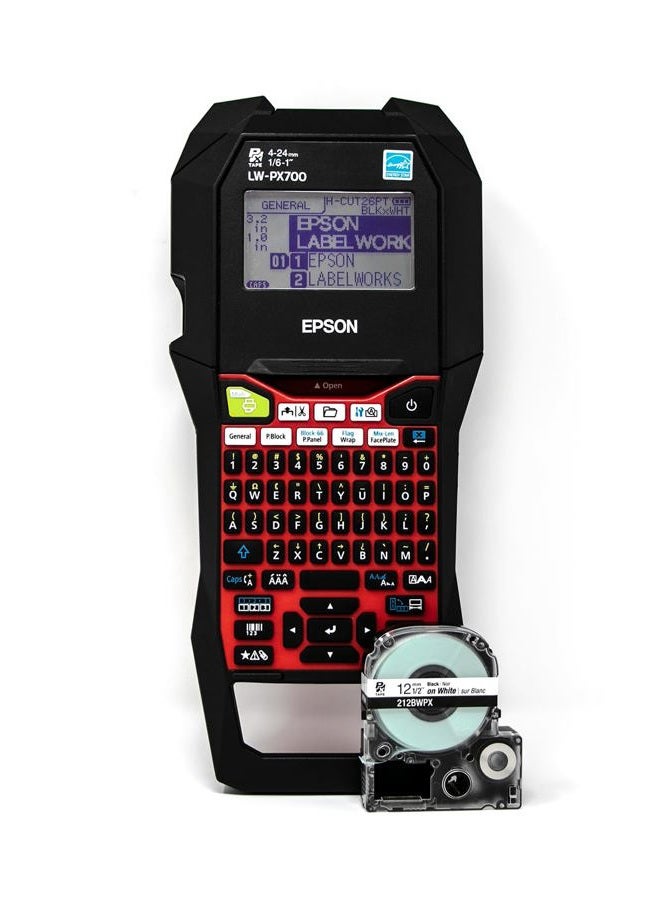 LABELWORKS Epson LW-PX700 Industrial Label Maker Kit - Compatible with Large Variety of Tape Types, Portable Handheld Label Printer - Image 1
